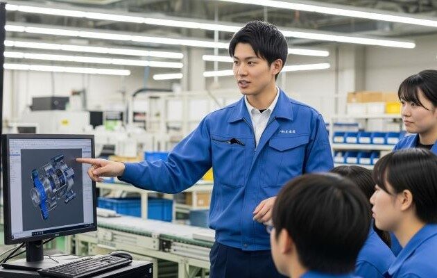 機械エンジニアへの転職が成功し自分おスキルを活かして活躍する男性