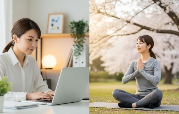 ワークライフバランスの意味や実現方法がわかり、仕事と私生活が充実している企業に転職した女性