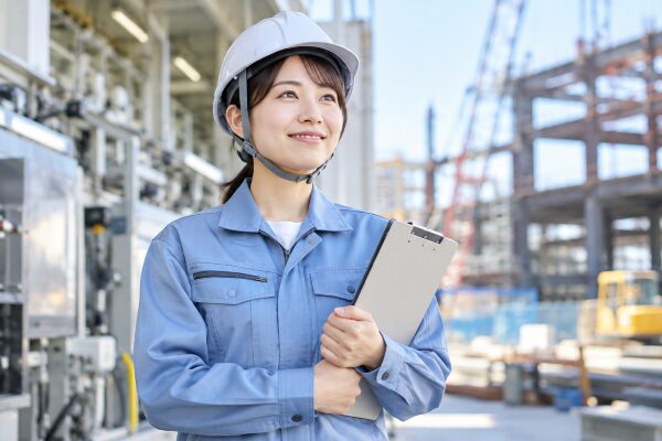建設業に転職し女性でもブルーカラーの仕事ができると自信をもった女性